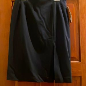 Navy skirt with front slit